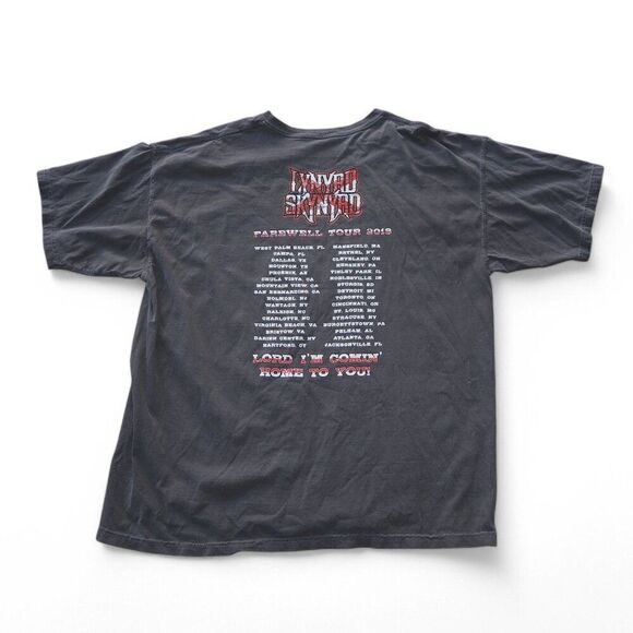 Lynyrd Skynyrd 2018 Sweet Home Alabama Farewell Tour T-Shirt Grey Men's 2XL - Picture 2 of 8